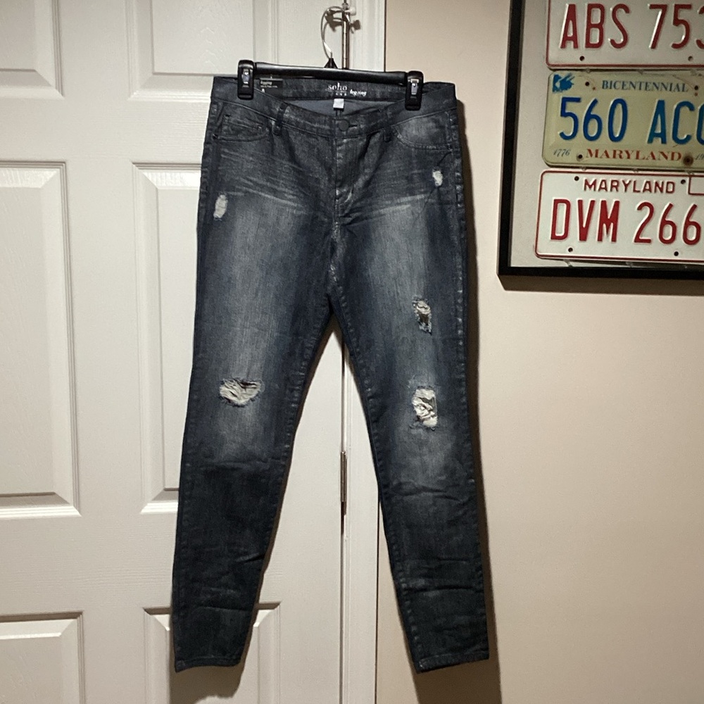 NY & Co Soho Midrise Distressed Jeans - Size 8